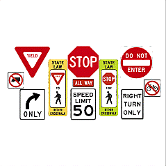 Regulatory Road and Traffic Signs