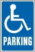 groundUP stores Handicap Sign