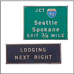 EXTRA-LARGE SIZED ROAD SIGNS