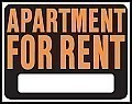 JUMBO Plastic APARTMENT FOR RENT Signs - 19" x 15" HY-GLO