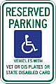 Alum Handicap Signs (WISCONSIN) - R7-8-WI - 12" x 18" x 0.080