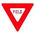 Alum YIELD  Signs | Various Sizes x 0.080 Thick   -   R1-2