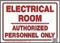 HD Poly ELECTRIC ROOM Signs - 14" x 10"