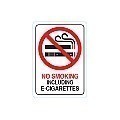 Plastic NO SMOKING OR VAPING Signs - 5" x 7" Deco Style