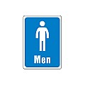 Plastic MEN Signs - 5" x 7" Deco Style