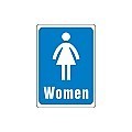 Plastic WOMEN Signs - 5" x 7" Deco Style