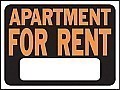 Plastic  FOR RENT Signs - 12" x 9" Hy-GLO