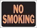 Plastic  NO SMOKING Signs - 12" x 9" Hy-GLO