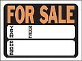 Plastic  FOR SALE Signs - 12" x 9" Hy-GLO