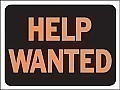 Plastic HELP WANTED Signs - 12" x 9" Hy-GLO