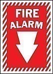 HD Poly FIRE ALARM Signs - 10" x 14"
