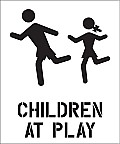 CHILDREN AT PLAY STENCIL