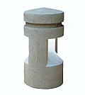 Lighted Concrete St. Petersburg Style Bollard - Surface Mounted