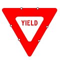 Lighted YIELD Signs - Various Sizes