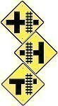 Alum. RAILROAD ADVANCE WARNING Signs   |   Various Sizes x 0.080 Thick  -   W10-2, 3 & 4