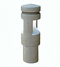 Lighted Concrete St. Petersburg Style Bollard - Recess Mounted
