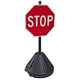 Sign Bases | Tip-'N-Roll Portable Pole 2 Sidewalk Sign System