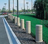 Concrete Cylinder Bollard with 3 Reveals