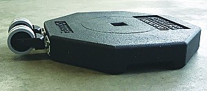 Recycled Rubber Octagon Base and Post System - PLASTICADE