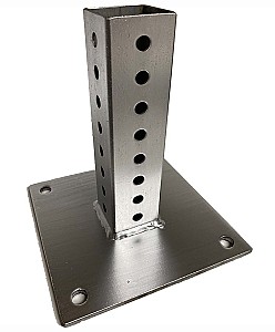 GETES Galvanized Surface Mounted POST BASE