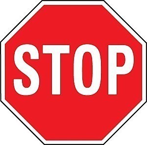 Alum STOP Signs (NON-Reflective)   |   Various Sizes x 0.040 Thick - R1-1