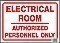 HD Poly ELECTRIC ROOM Signs - 14" x 10"