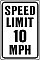Alum SPEED LIMIT Signs (NON-Refl) - 12" x 18" x 0.040