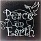 12" X 12" Engraved Black Granite Tile - Peace on Earth